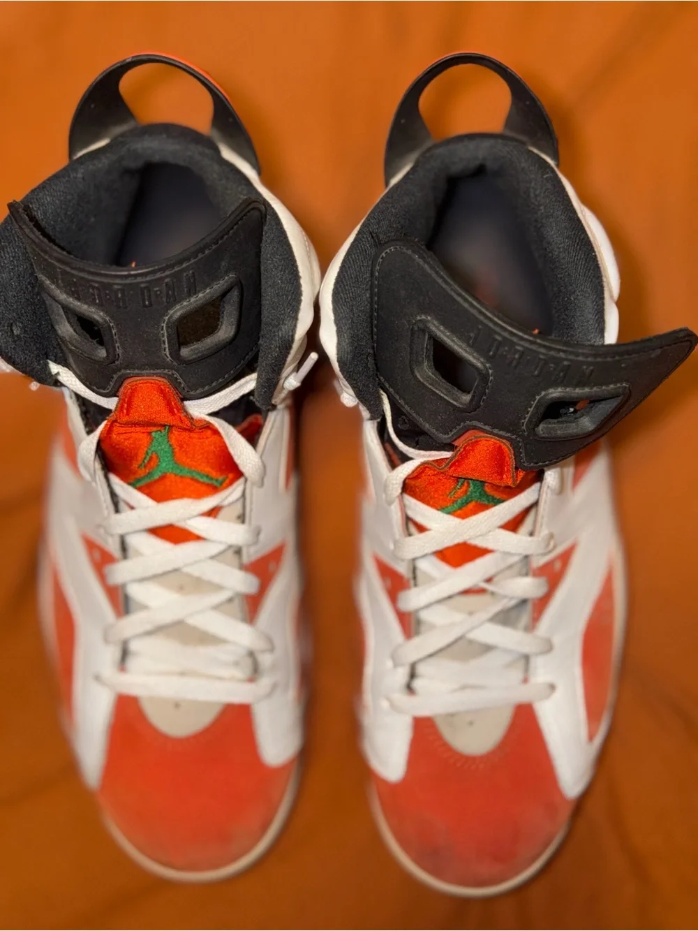 SALE!! Jordan 6 (“Gatorade”) Classic Sneakers in Orange, White & Black